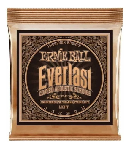 Ernie Ball Eb2548 Everlast Coated Encordado Acustica 011