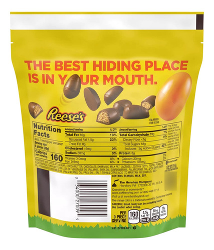 Reese's Peanut Butter Mini Eggs Huevitos Pascua 226g Import