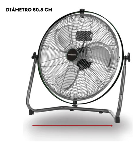 Ventilador De Piso Orbital Masterforce De 20puLG Metal Cantidad De Aspas 3 Estructura Plateado Aspas Plateado Diámetro 50 Cm Frecuencia 60 Hz Material De Las Aspas Aluminio