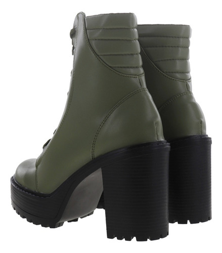 Imagen 4 de 4 de Botines De Tacón Estilo Combate Suela Chunky Erez