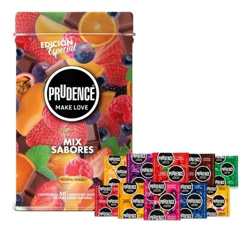 Prudence Lata Mix Preservativos Sabores Aromas 50 Condones