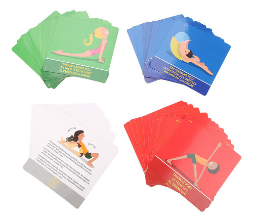 E Jogo Educacional Yoga Pose Par De Cartões Interativos