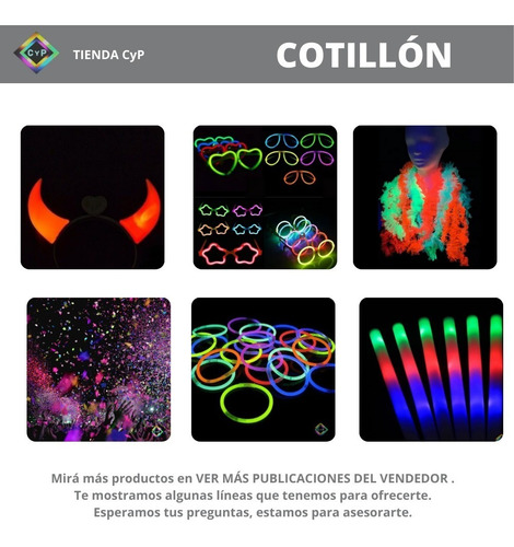 Extensiones Led Luminosas Por Color De Pelo X 5 Cotillon