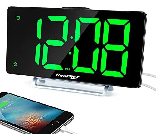 Reloj Despertador Grande Pantalla De 9 Led Alarma Dual Con P