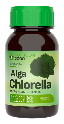 Alga Chlorella - 120 Cápsulas Nutrición 2000