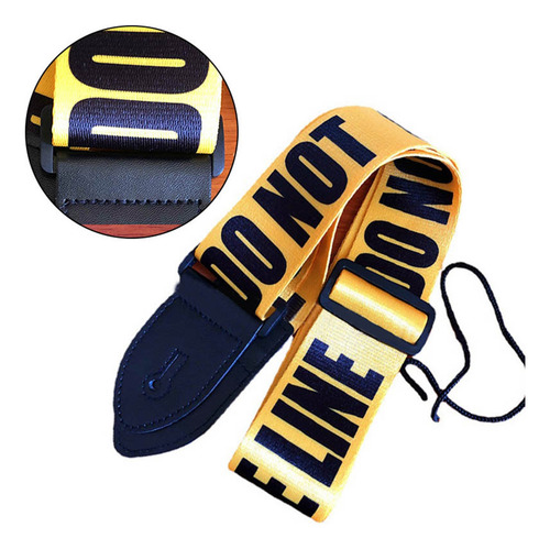 Correa Guitarra Universal Ukulele Poliéster/pu Amarillo Amarillo