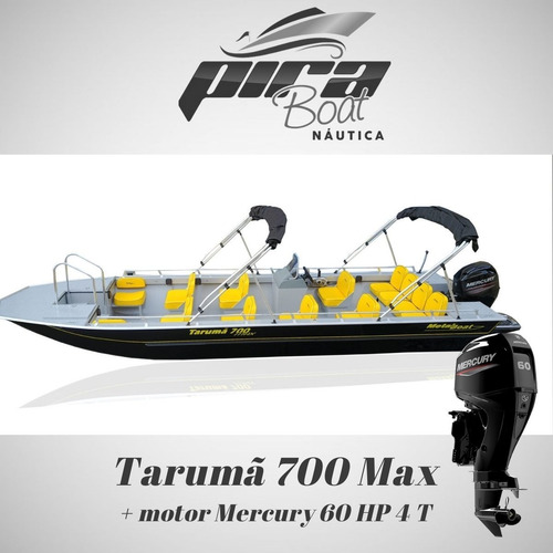 Imagem 7 de 10 de Lancha Tarumã 700 Passageiro Max 12 Pessoas