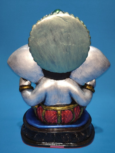Imagem 2 de 4 de Lord Ganesha Em Gesso - 32 Cm