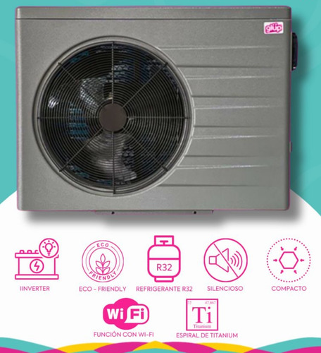 Bomba De Calor Glüp 68,000 Btu Inverter Para Piscina