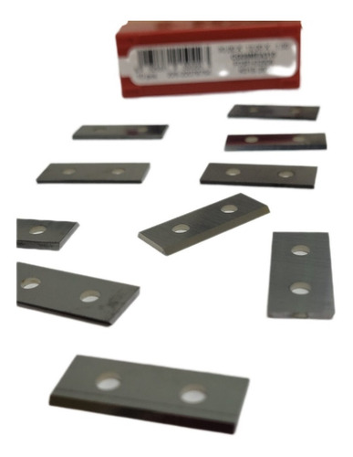 Imagen 2 de 8 de Juego 10 Insertos Para Cabezales Para Cepillar 50x12x 1.5mm