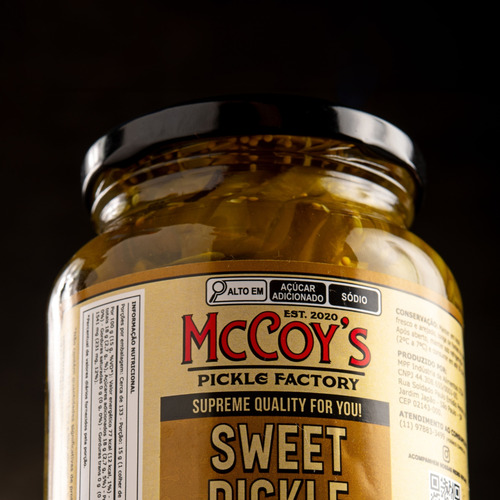 Kit 2 Picles De Pepino Agridoce - Sweet Pickle Mccoy's 600g