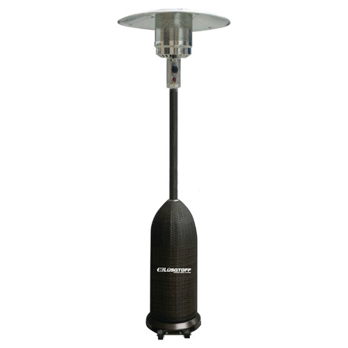 Imagen 3 de 3 de Calefactor Estufa Exterior Patio A Gas Tipo Hongo Ruedas