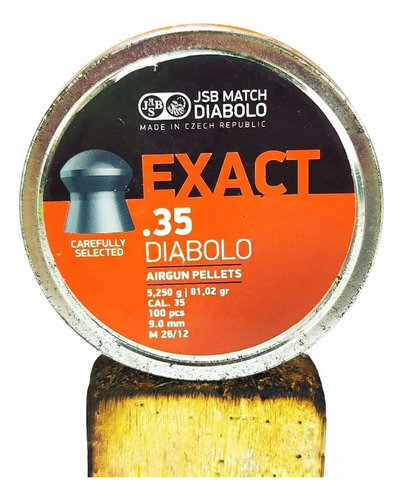 Lata De Diabolos Jsb Exact X 100 Uds (5,250g/81,02gr)(9mm/.3