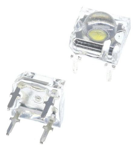 10 X Led 5mm Piraña 80 Grados Ultra Brillante Colores Luz Azul
