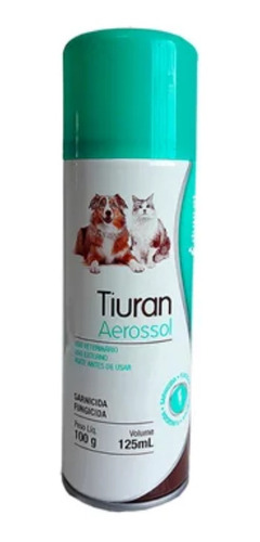 Tiuran Aerosol 125ml Contra Sarna Fungo Envio Imediato