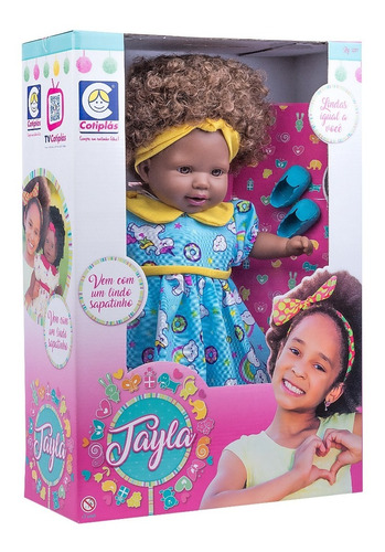 Muñeca Tayla Bebé 42 Cm Con Vestido