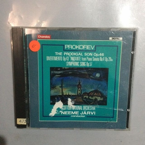 Prokofiev The Prodigal Son O.46 43 57 29bis -cd Import Kkt 