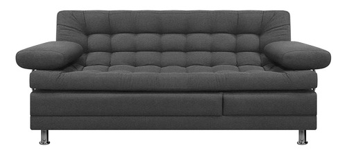Sofa Cama Multifuncional Euro Con Brazos Negro