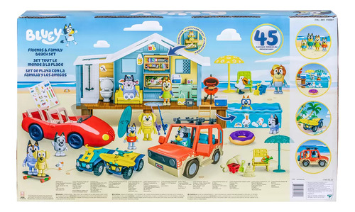 Set Casa De Playa Bluey Con Familia Y Amigos De Bluey .