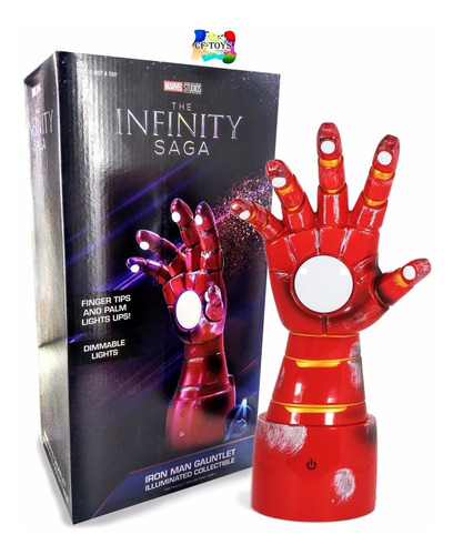 Iron Man Guante Lampara Escritorio Marvel Avengers Usb Cf Color de la estructura Rojo