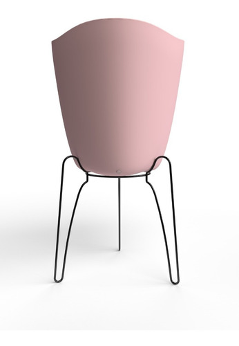 Maceta Plastico Interior Exterior 36 X 42 Cm Con Pie Metal