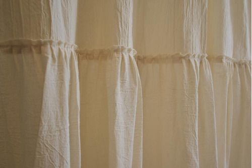 Imagen 6 de 10 de Cortina De Baño Mitad Volado - Pura Home