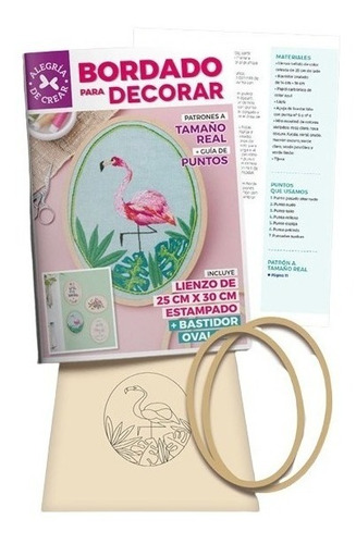 Kit Bordado Para Decorar + Materiales - Arcadia Ediciones
