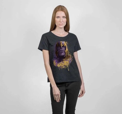Imagen 3 de 5 de Mad Titan Mujer Playera Thanos Avengers Marvel Superheroes