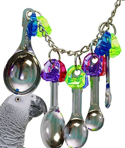 Bonka Bird Toys 1969 Spoon Delight Bird Toy Jaula De Loro Ju