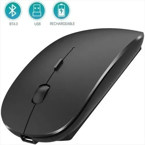 Mouse Inalámbrico Bluetooth Recargable Slim Elegante