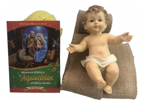 Niño Jesús 14,5cm + Novena De Aguinaldos