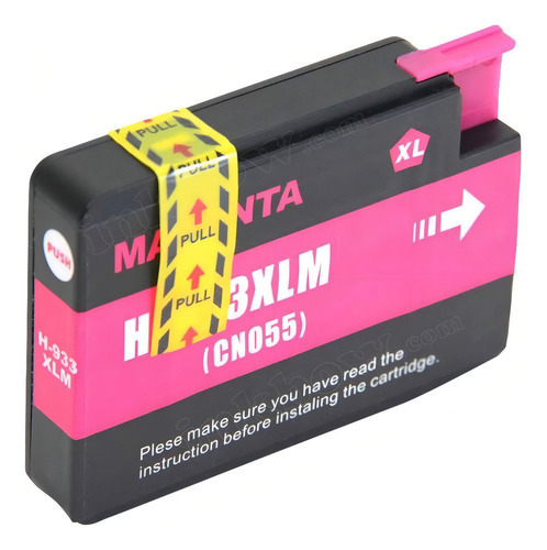 2x Cartuchos De Tinta Compatible Con Hp 933xl Color Magenta