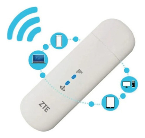 Mini Modem Zte Usb 4g Wifi 10 Usuários Desbloqueado - Mf79u