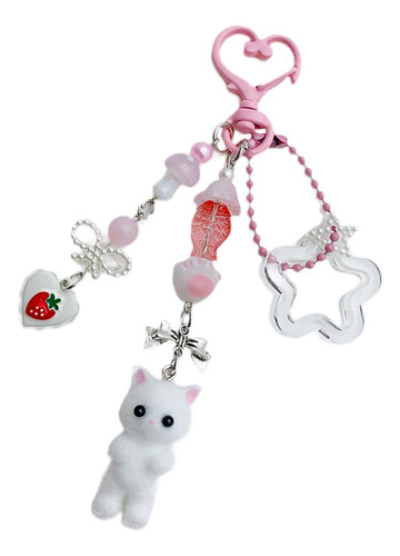 Cartoon Keychain Bag Charms Mochila Mochila Keyring Para La