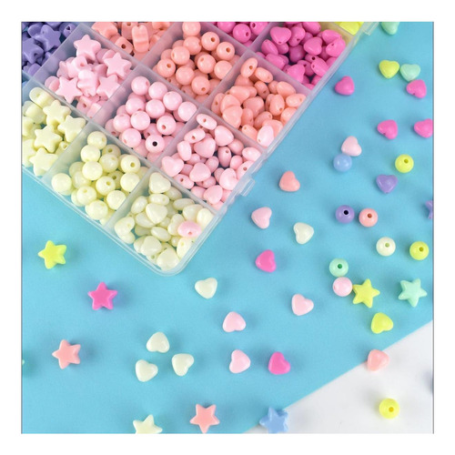 700 Unidades De Corazones Redondos Con Forma De Corazón Acrí