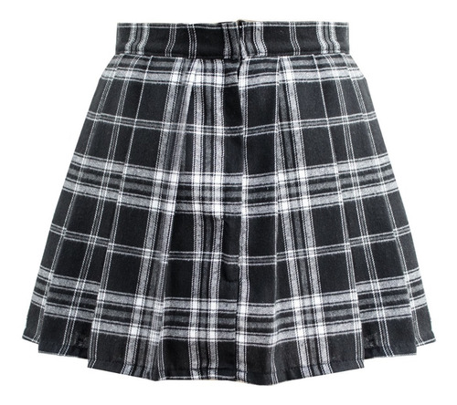 Imagen 5 de 5 de Falda Escocesa Tableada Con Cadenas Punk Grunge Kawaii Goth