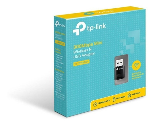 Mini Adaptador USB Inalámbrico N de 300 Mbps TL-WN823n TP-Link