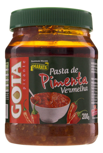 Pasta de Pimenta Vermelha Gota Picante Maratá 200g