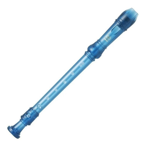 Flauta Dulce Soprano Material Plástico Azul Yamaha Yrs20g