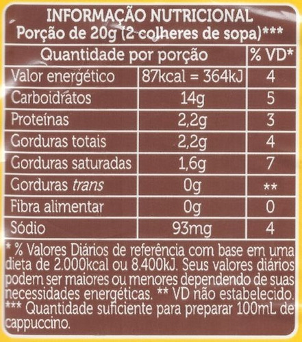 Imagem 2 de 2 de Café Cappuccino 3 Corações Clássico 1 Kg - Três Corações