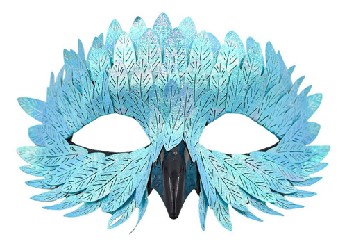 Halloween Decor Feather Eye For Stage Performance Prom Azul