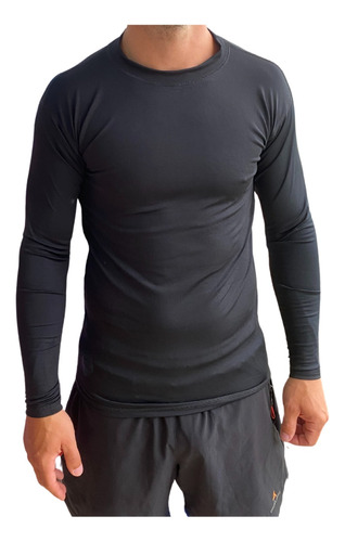 Remera Térmica Manga Larga Hombre Linea 2023 Dry Fit Tech