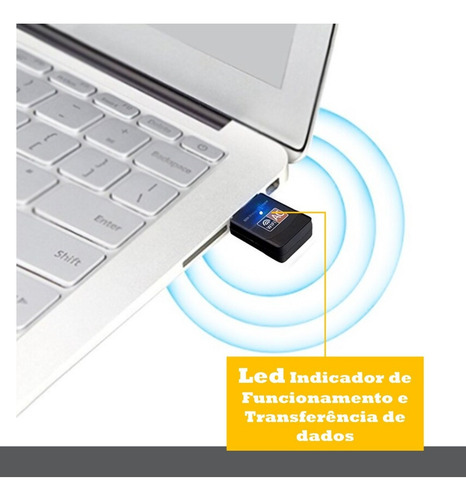 Imagem 3 de 6 de Adaptador Wifi Dual Band 2.4 / 5ghz 600mbps Wireless 5g Ac
