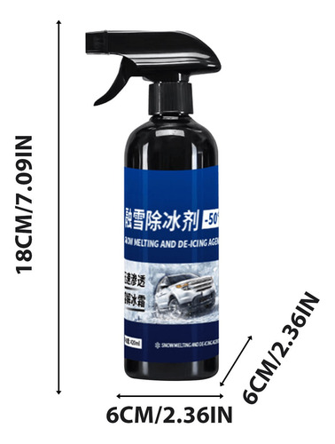 P 420ml Car Window Snow Melting Deicer Spray 1002