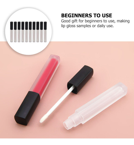 Envase De Brillo De Labios Diy, 10 Unidades, Tubos De Brillo