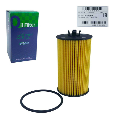 Imagen 3 de 10 de Filtro Aceite Motor Chevrolet Cruze 2014 2015 2016 Original