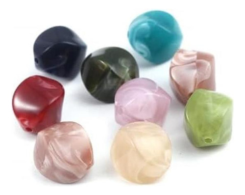 Heyiwell 20pc Mezcla Color Acrílico Spacer Beads Patrón De X