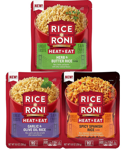 Rice-a-roni - Arroz Listo Para Calentar Y Comer, Paquete Var
