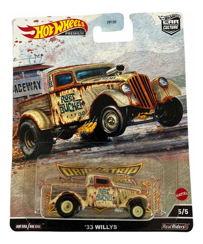 Hot Wheels Premium Willys 33 Color Amarillo