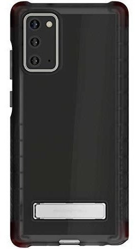 Funda Galaxy Note20 De Silicona Bumper Slim Color Humo Negro